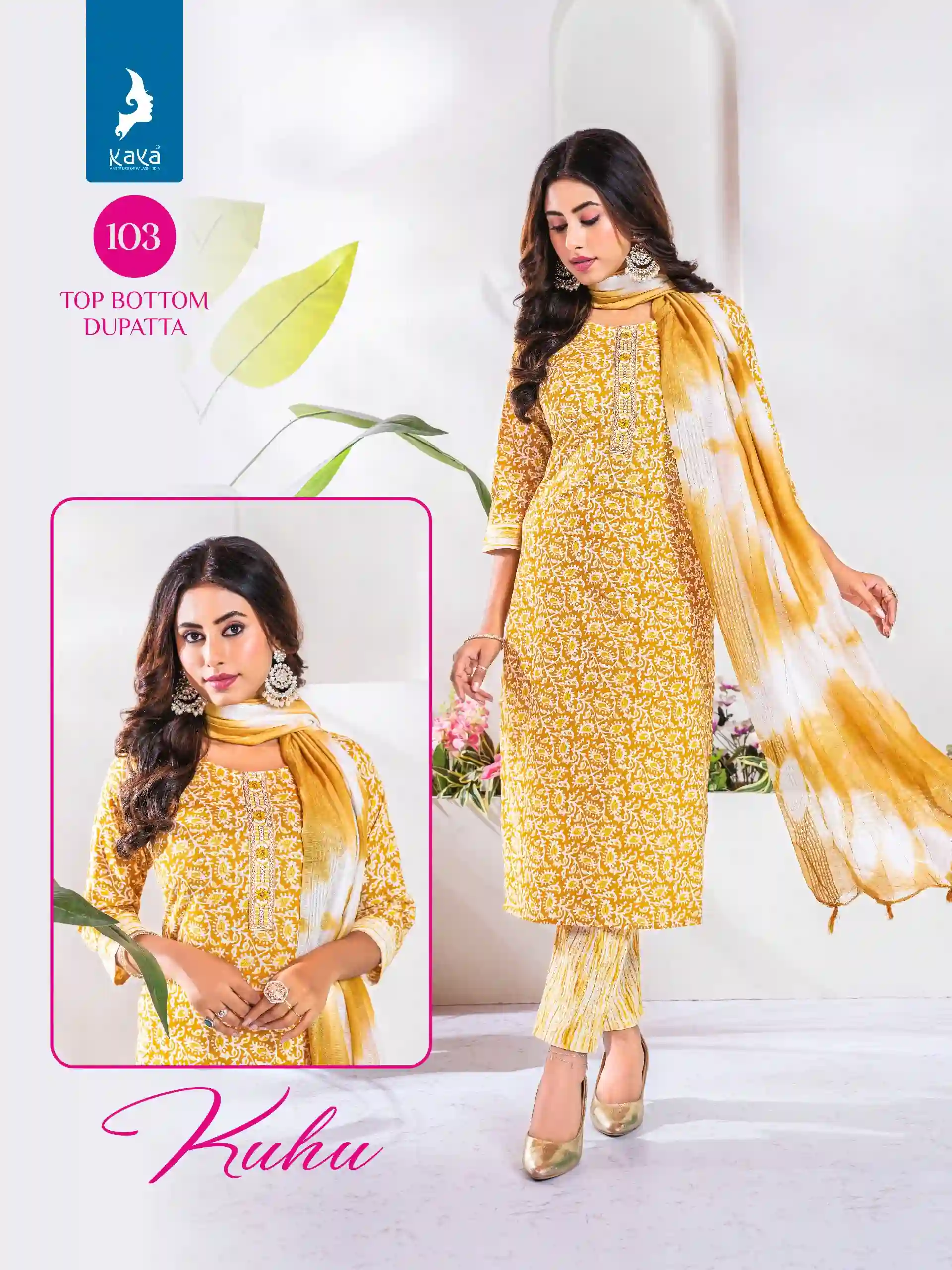 Kaya Kuhu Cotton Print Wholesale Readymade Salwar Suit Catalog — Wholesale Readymade Suit, Kaya wholesale from Surat - Gallery Image 6